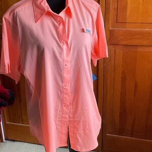 Columbia Women's Coral Button Down Shirt